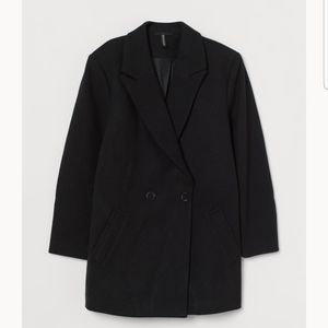 H&M black double breast jacket.